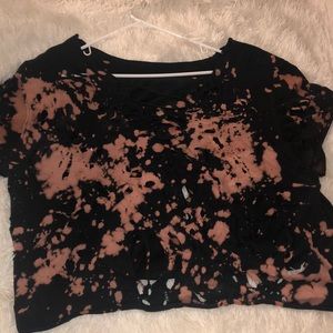 Bleached distressed T-shirt